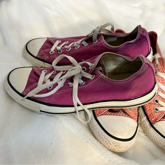 Women’s size 9 Converse All-Star Magenta and Coral Sneakers - Picture 7 of 13